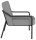 medso powered by PAPERFLOW Sessel MEDSO M Rund grau schwarz Kunststoff 58,0 x 74,3 x 73,6 cm, 1 St.