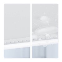 relaxdays Kleiderschrank, 10024527_49 weiß, transparent 180,0 x 46,5 x 234,0 cm, 1 St.