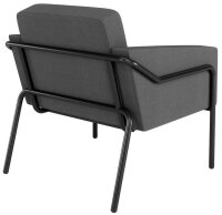 medso powered by PAPERFLOW Sessel MEDSO L anthrazit schwarz Stoff 75,0 x 74,3 x 73,6 cm, 1 St.