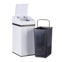 relaxdays Sensor Mülleimer 7,0 l weiß  (...