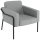 medso powered by PAPERFLOW Sessel MEDSO L grau schwarz Stoff 75,0 x 74,3 x 73,6 cm, 1 St.