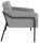 medso powered by PAPERFLOW Sessel MEDSO L grau schwarz Stoff 75,0 x 74,3 x 73,6 cm, 1 St.