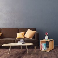 relaxdays Beistellregal braun 33,0 x 33,0 x 33,0 cm, 1 St.