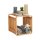 relaxdays Beistellregal braun 33,0 x 33,0 x 33,0 cm, 1 St.