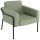 medso powered by PAPERFLOW Sessel MEDSO L grün schwarz Stoff 75,0 x 74,3 x 73,6 cm, 1 St.
