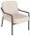 medso powered by PAPERFLOW Sessel MEDSO M Rund creme schwarz Kunstleder 58,0 x 74,3 x 73,6 cm, 1 St.