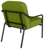 medso powered by PAPERFLOW Sessel MEDSO M Rund grün schwarz Kunststoff 58,0 x 74,3 x 73,6 cm, 1 St.
