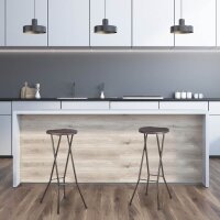relaxdays Barhocker BASTIAN 10020763_93 braun, 2 St.