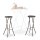 relaxdays Barhocker BASTIAN 10020763_93 braun, 2 St.