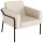medso powered by PAPERFLOW Sessel MEDSO L creme schwarz Kunstleder 75,0 x 74,3 x 73,6 cm, 1 St.