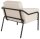 medso powered by PAPERFLOW Sessel MEDSO L creme schwarz Kunstleder 75,0 x 74,3 x 73,6 cm, 1 St.
