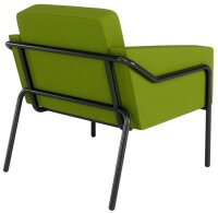 medso powered by PAPERFLOW Sessel MEDSO L grün schwarz Kunststoff 75,0 x 74,3 x 73,6 cm, 1 St.