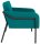 medso powered by PAPERFLOW Sessel MEDSO L Rund blau schwarz Stoff 75,0 x 74,3 x 73,6 cm, 1 St.