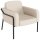 medso powered by PAPERFLOW Sessel MEDSO L Rund creme schwarz Kunstleder 75,0 x 74,3 x 73,6 cm, 1 St.