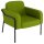 medso powered by PAPERFLOW Sessel MEDSO L Rund grün schwarz Kunststoff 75,0 x 74,3 x 73,6 cm, 1 St.