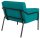 medso powered by PAPERFLOW Sessel MEDSO L blau schwarz Stoff 75,0 x 74,3 x 73,6 cm, 1 St.