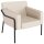 medso powered by PAPERFLOW Sessel MEDSO L creme schwarz Kunstleder 75,0 x 74,3 x 73,6 cm, 1 St.