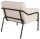 medso powered by PAPERFLOW Sessel MEDSO L creme schwarz Kunstleder 75,0 x 74,3 x 73,6 cm, 1 St.