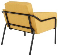 medso powered by PAPERFLOW Sessel MEDSO L gelb schwarz Stoff 75,0 x 74,3 x 73,6 cm, 1 St.