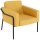 medso powered by PAPERFLOW Sessel MEDSO L gelb schwarz Stoff 75,0 x 74,3 x 73,6 cm, 1 St.