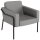medso powered by PAPERFLOW Sessel MEDSO L grau schwarz Kunstleder 75,0 x 74,3 x 73,6 cm, 1 St.