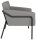medso powered by PAPERFLOW Sessel MEDSO L grau schwarz Kunstleder 75,0 x 74,3 x 73,6 cm, 1 St.
