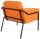 medso powered by PAPERFLOW Sessel MEDSO L orange schwarz Kunstleder 75,0 x 74,3 x 73,6 cm, 1 St.