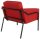 medso powered by PAPERFLOW Sessel MEDSO L rot schwarz Kunstleder 75,0 x 74,3 x 73,6 cm, 1 St.