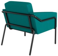 medso powered by PAPERFLOW Sessel MEDSO L blau schwarz Kunststoff 75,0 x 74,3 x 73,6 cm, 1 St.
