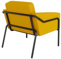 medso powered by PAPERFLOW Sessel MEDSO L gelb schwarz Kunststoff 75,0 x 74,3 x 73,6 cm, 1 St.
