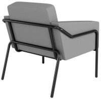 medso powered by PAPERFLOW Sessel MEDSO L grau schwarz Kunststoff 75,0 x 74,3 x 73,6 cm, 1 St.