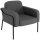 medso powered by PAPERFLOW Sessel MEDSO L Rund anthrazit schwarz Stoff 75,0 x 74,3 x 73,6 cm, 1 St.