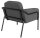 medso powered by PAPERFLOW Sessel MEDSO L Rund anthrazit schwarz Stoff 75,0 x 74,3 x 73,6 cm, 1 St.