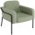 medso powered by PAPERFLOW Sessel MEDSO L Rund grün schwarz Stoff 75,0 x 74,3 x 73,6 cm, 1 St.