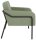 medso powered by PAPERFLOW Sessel MEDSO L Rund grün schwarz Stoff 75,0 x 74,3 x 73,6 cm, 1 St.