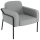 medso powered by PAPERFLOW Sessel MEDSO L Rund grau schwarz Stoff 75,0 x 74,3 x 73,6 cm, 1 St.