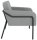 medso powered by PAPERFLOW Sessel MEDSO L Rund grau schwarz Stoff 75,0 x 74,3 x 73,6 cm, 1 St.
