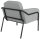 medso powered by PAPERFLOW Sessel MEDSO L Rund grau schwarz Stoff 75,0 x 74,3 x 73,6 cm, 1 St.