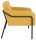 medso powered by PAPERFLOW Sessel MEDSO L Rund gelb schwarz Stoff 75,0 x 74,3 x 73,6 cm, 1 St.