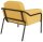 medso powered by PAPERFLOW Sessel MEDSO L Rund gelb schwarz Stoff 75,0 x 74,3 x 73,6 cm, 1 St.