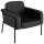 medso powered by PAPERFLOW Sessel MEDSO L Rund schwarz Kunstleder 75,0 x 74,3 x 73,6 cm, 1 St.