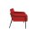 medso powered by PAPERFLOW Sessel MEDSO L Rund rot schwarz Kunstleder 75,0 x 74,3 x 73,6 cm, 1 St.