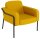 medso powered by PAPERFLOW Sessel MEDSO L Rund gelb schwarz Kunststoff 75,0 x 74,3 x 73,6 cm, 1 St.