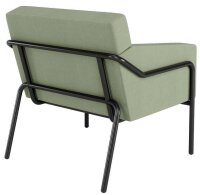 medso powered by PAPERFLOW Sessel MEDSO L grün schwarz Stoff 75,0 x 74,3 x 73,6 cm, 1 St.