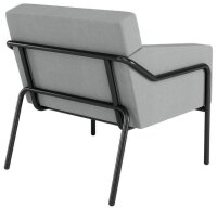 medso powered by PAPERFLOW Sessel MEDSO L grau schwarz Stoff 75,0 x 74,3 x 73,6 cm, 1 St.