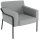 medso powered by PAPERFLOW Sessel MEDSO L grau schwarz Stoff 75,0 x 74,3 x 73,6 cm, 1 St.
