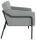 medso powered by PAPERFLOW Sessel MEDSO L grau schwarz Stoff 75,0 x 74,3 x 73,6 cm, 1 St.