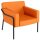 medso powered by PAPERFLOW Sessel MEDSO L orange schwarz Kunstleder 75,0 x 74,3 x 73,6 cm, 1 St.