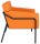 medso powered by PAPERFLOW Sessel MEDSO L orange schwarz Kunstleder 75,0 x 74,3 x 73,6 cm, 1 St.
