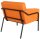 medso powered by PAPERFLOW Sessel MEDSO L orange schwarz Kunstleder 75,0 x 74,3 x 73,6 cm, 1 St.